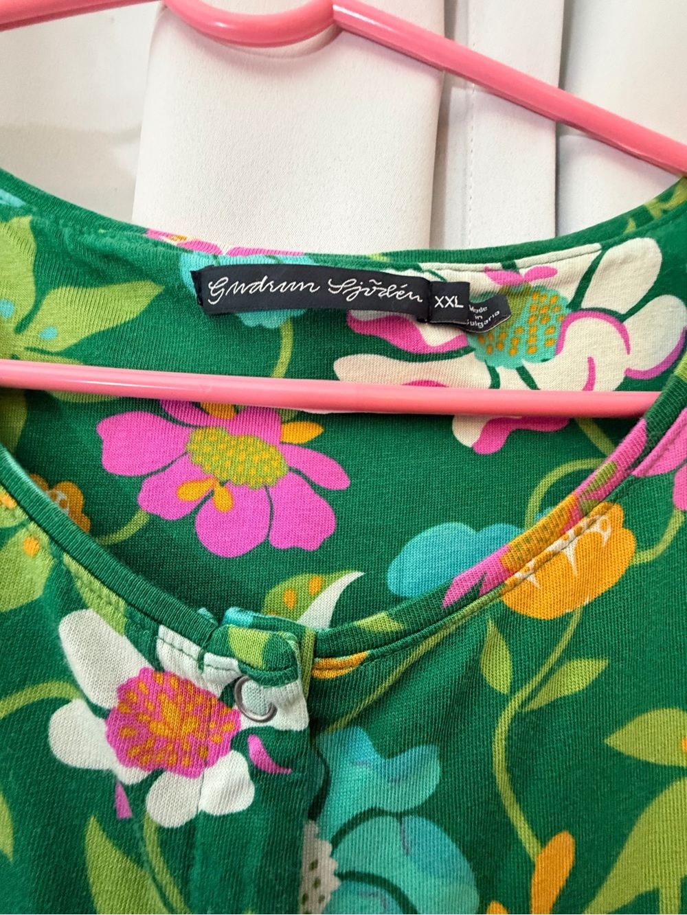 Gundren Sjoden Green Floral Maxi Dress